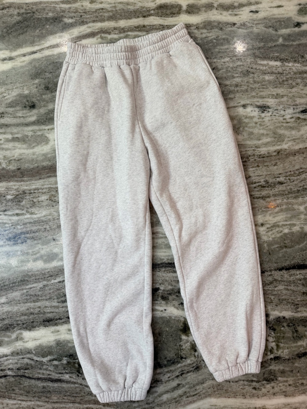 Comfrt Women's Light Gray Fleece Sweatpants - Casual Joggers